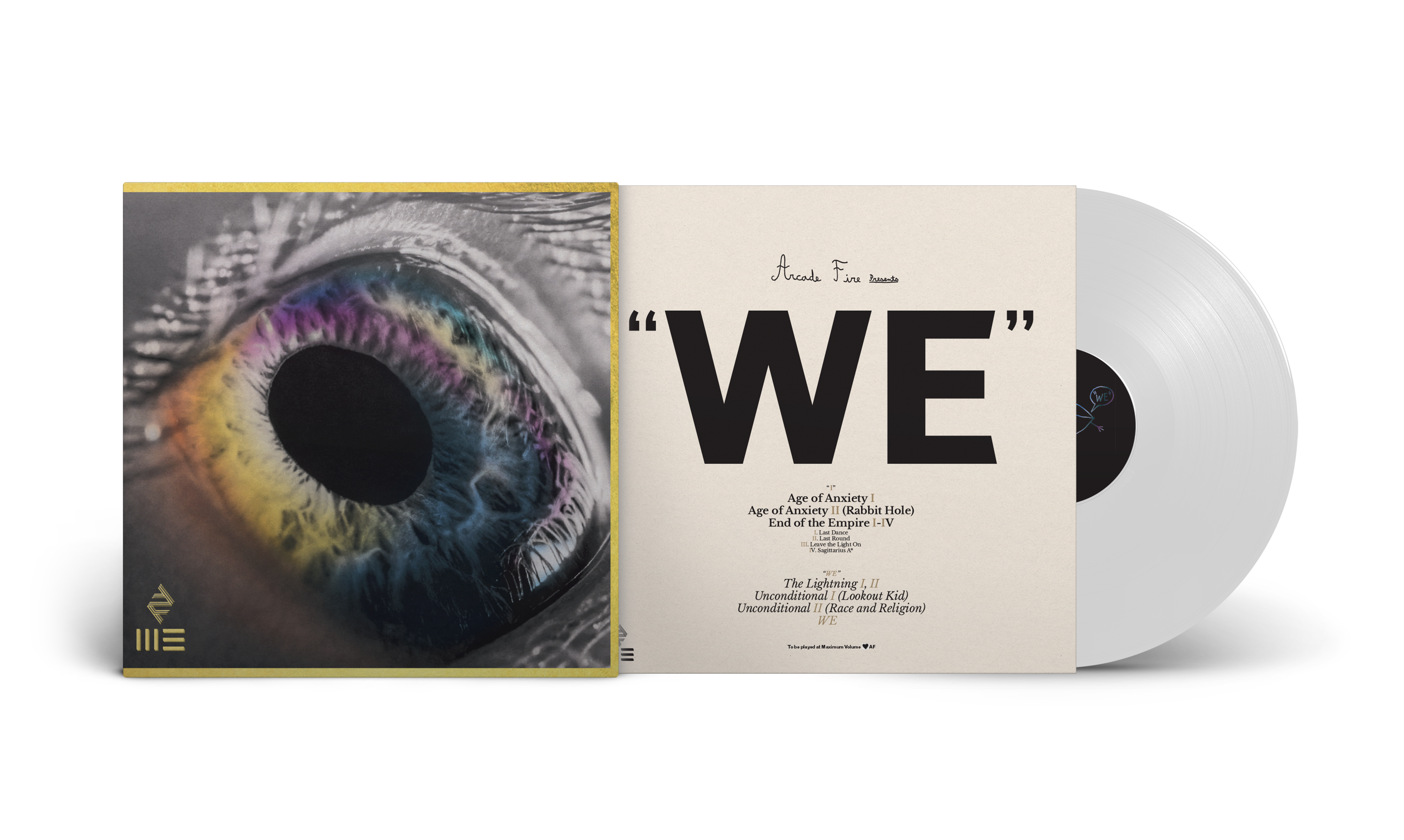 Arcade Fire WE (Colored Vinyl, White, 180 Gram Vinyl, Gatefold LP Jacket, Poster)