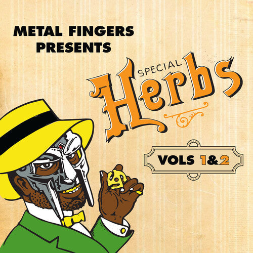 Mf Doom Metal Fingers Presents: Special Herbs Vols. 1 & 2 (Mustard Yellow Colored Vinyl Gatefold 2Lp)