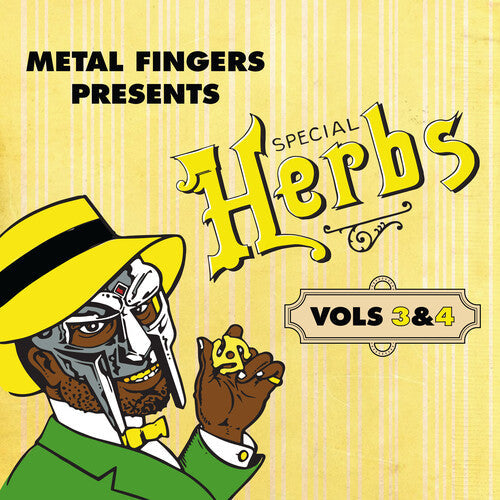 Mf Doom Metal Fingers Presents: Special Herbs Vols. 3 & 4 (Lemon Yellow Colored Vinyl Gatefold 2Lp)