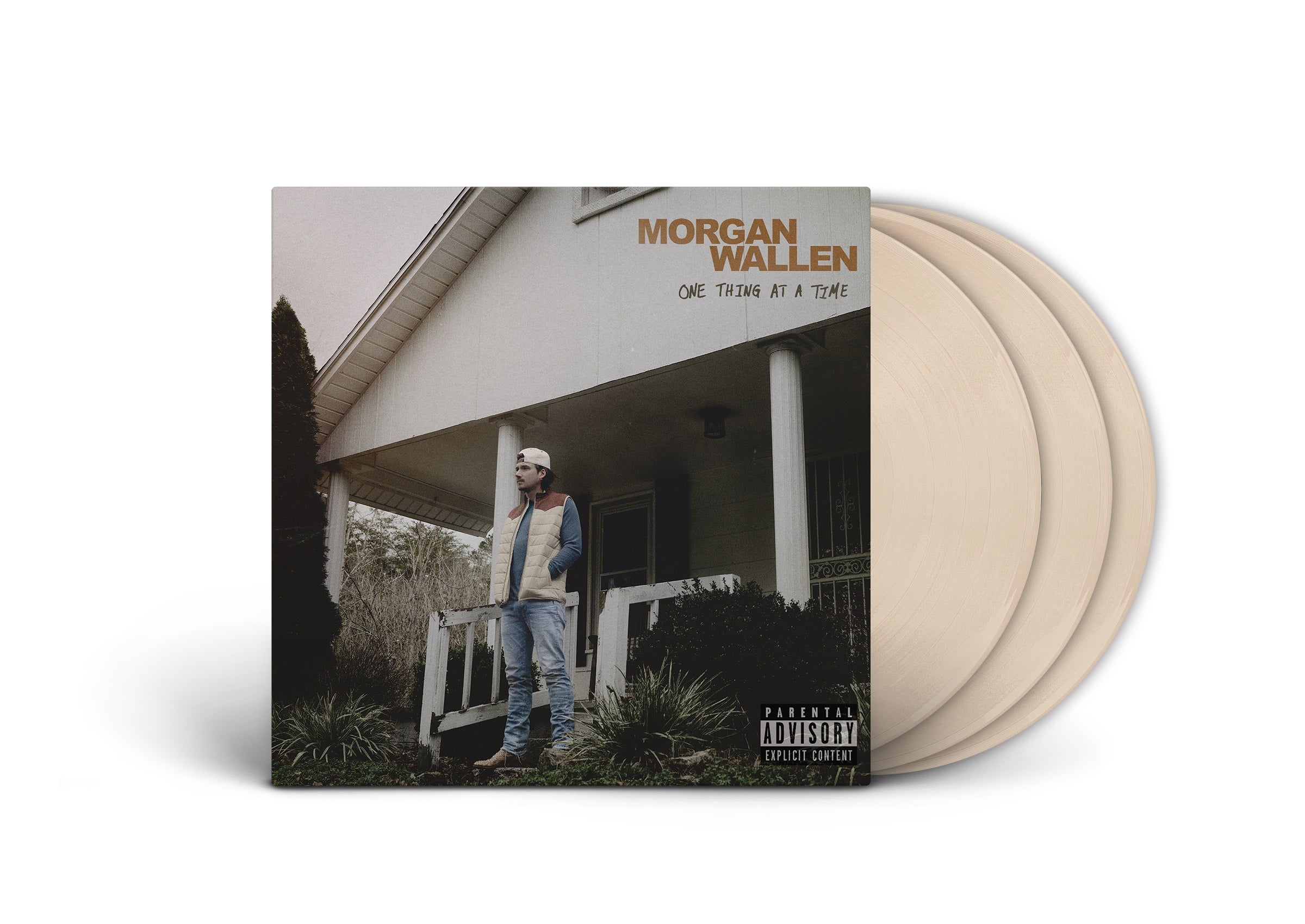 Morgan Wallen One Thing At A Time [Explicit Content] (Bone White Colored Vinyl) (3 Lp's)