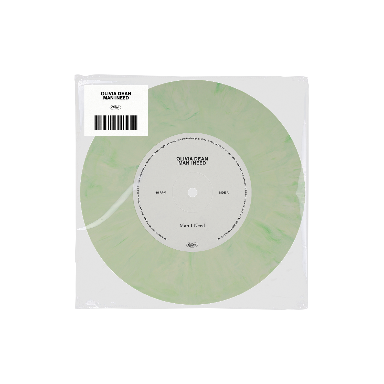 Olivia Dean Man I Need [Light Green Marble 7" Single]